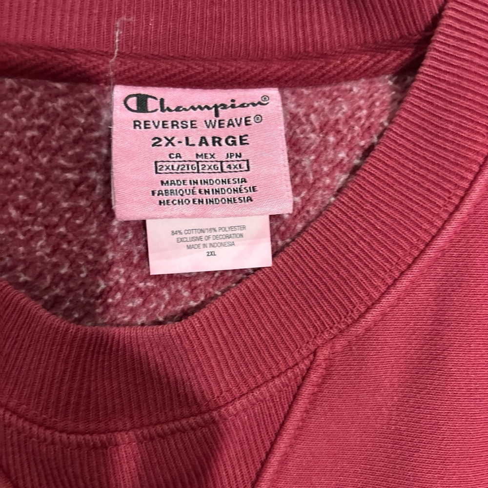 Champion Men's Maroon Crewneck Sweater View 3
